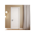 Modern solid wooden single leaf entry door